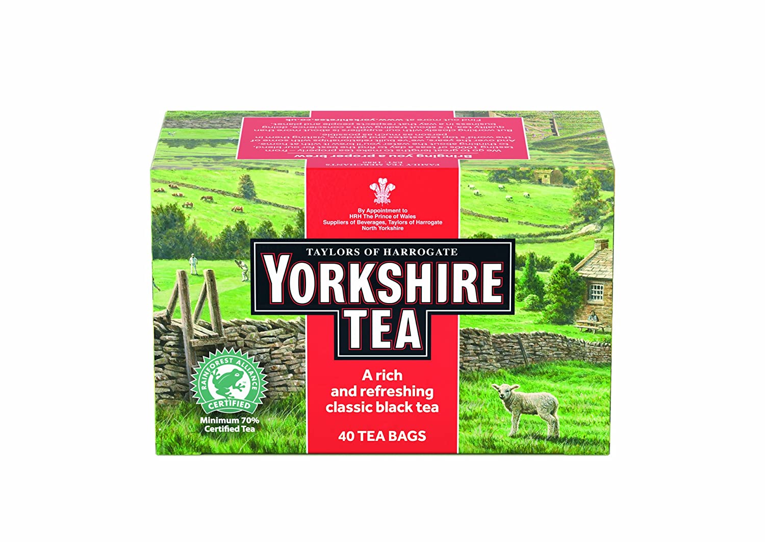 ToH Yorkshire Orange 40 Tea Bags Clarges Trading